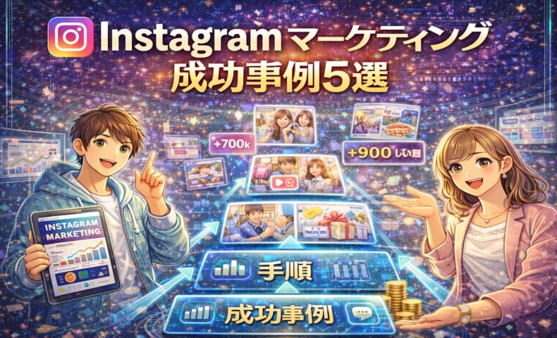 2026年最新版のSNS集客を仕組み化する完全攻略ガイドとして、Instagram・X・TikTok・YouTubeを活用した成功事例と手順、伸ばすコツを図解したビジュアル